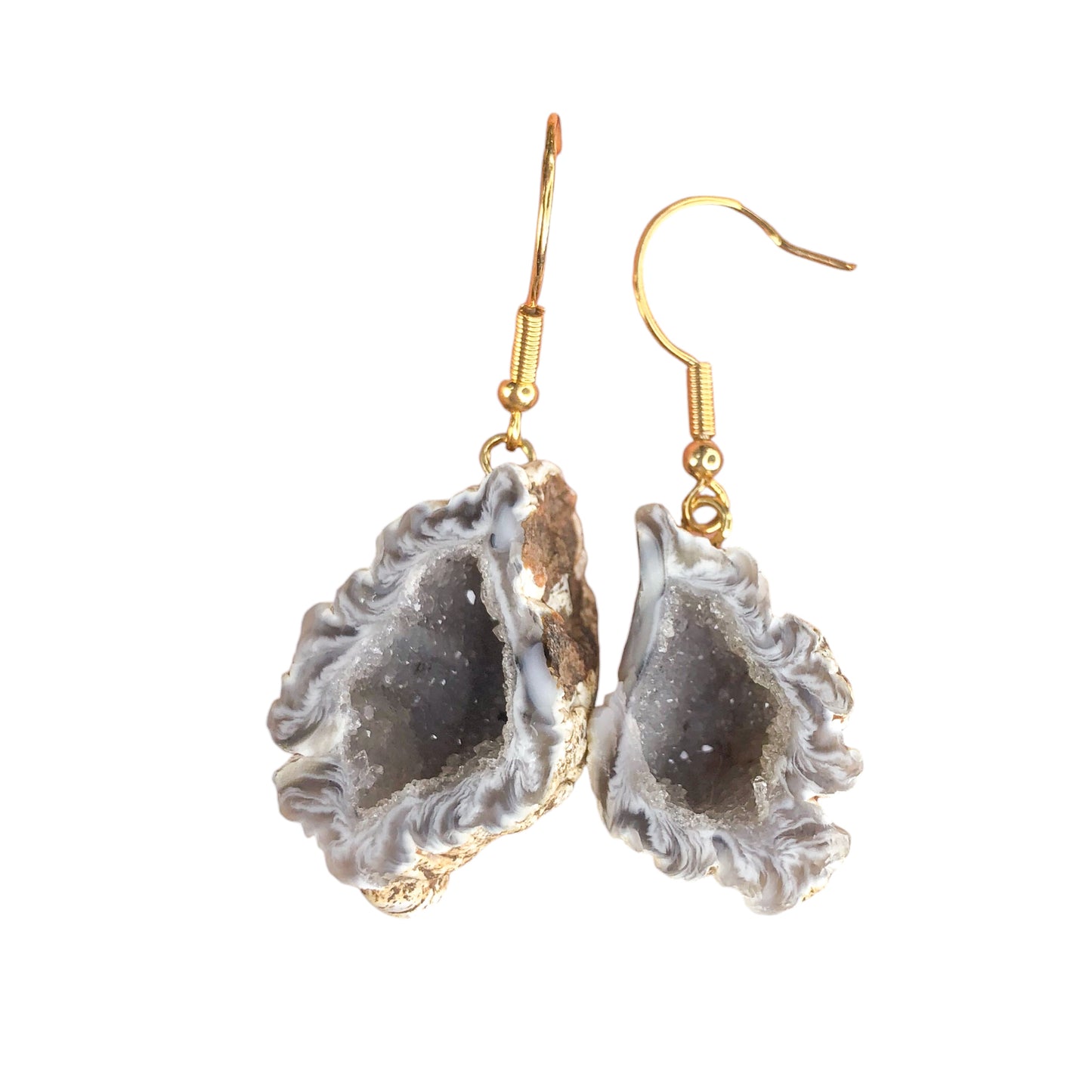 agate geode earrings