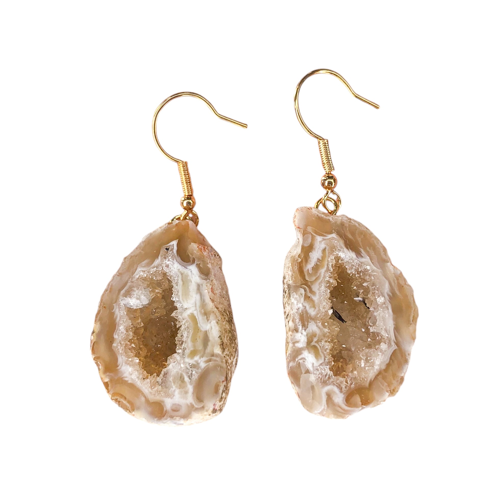 agate geode earrings