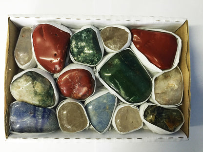 TUMBLED STONES (MIX) - FLAT BOX