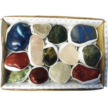 TUMBLED STONES (MIX) - FLAT BOX
