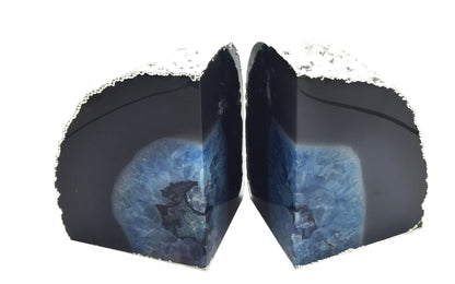 Plated agate bookends - EXTRA