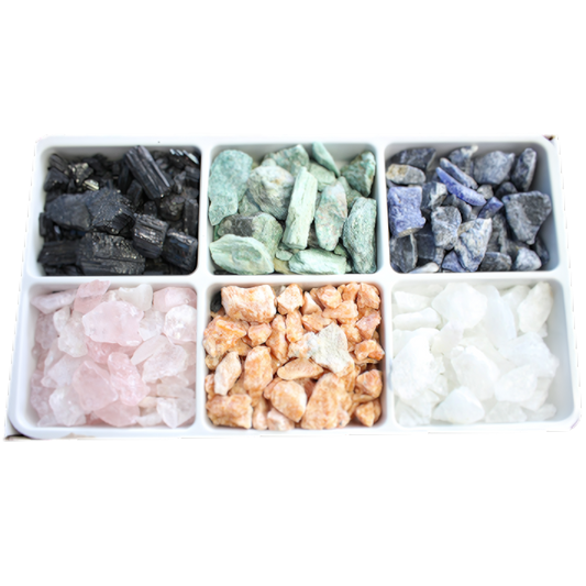 MIXED ROUGH STONES - 6 STONES