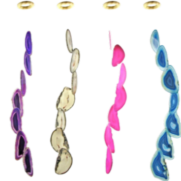 WIND CHIMES - AGATE SLICES