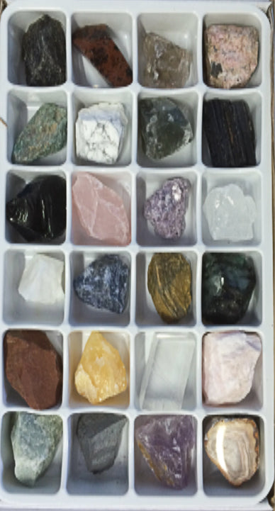 MIXED ROUGH STONES - 24 STONES