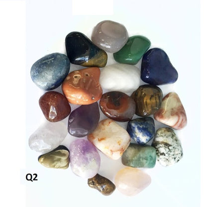 MIXED NATURAL TUMBLED STONES