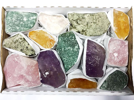 MIX OF ROUGH STONES - FLAT BOX