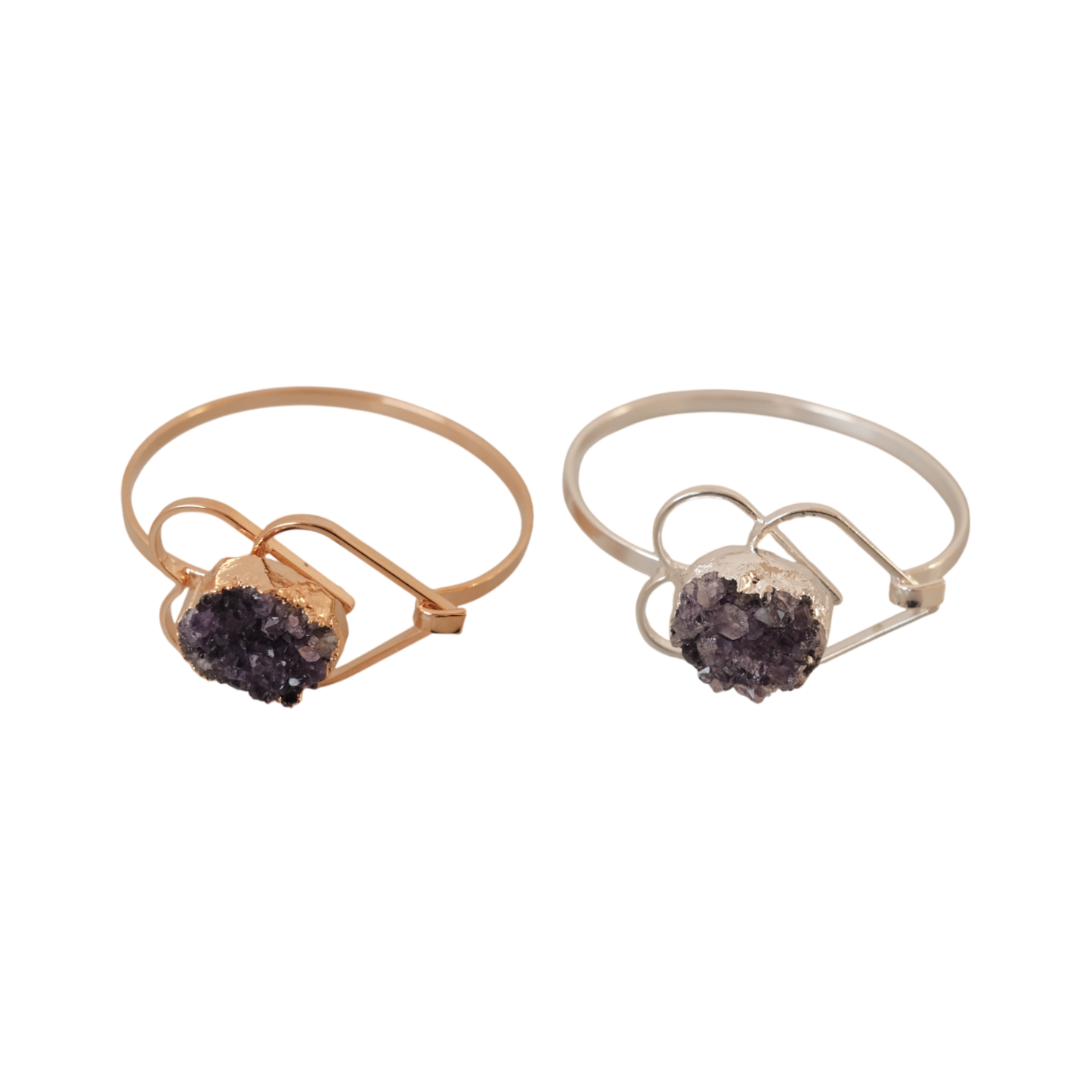 HEARTS WITH AMETHYST BRACELETS
