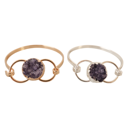 Circles WITH AMETHYST BRACELETS