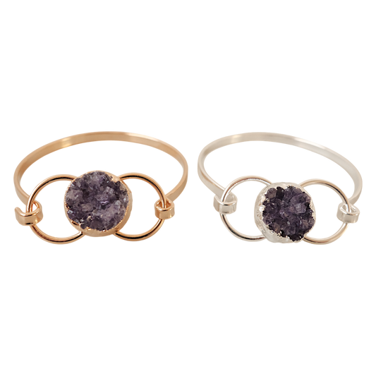 Circles WITH AMETHYST BRACELETS