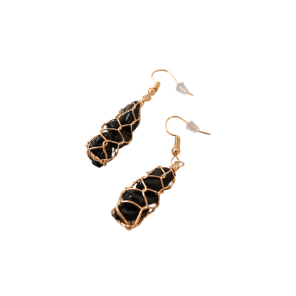 STONES BAG EARINGS