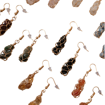 STONES BAG EARINGS