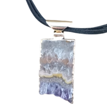 AMETHYST 3 SIDES PLATED SLICE