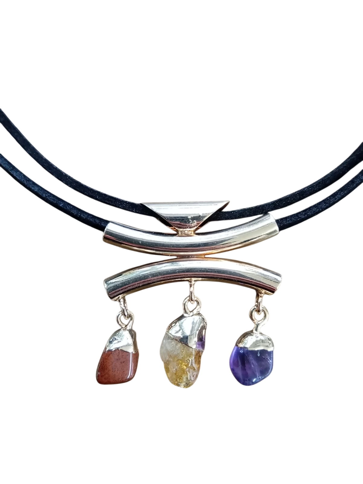 Triple tumbled mixed agate