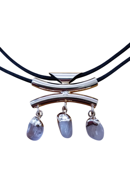 Triple tumbled rose quartz