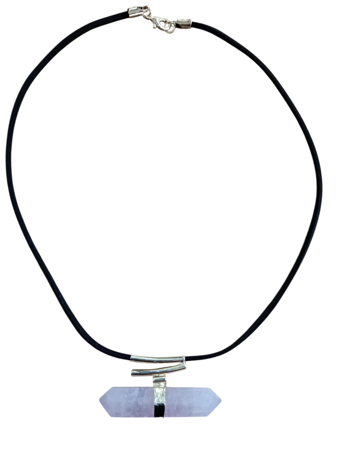 Double terminated quartz - single line