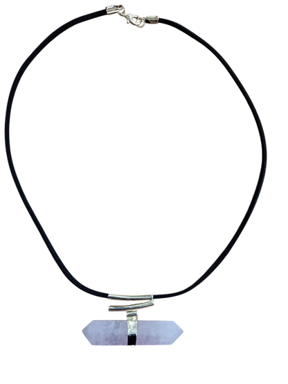 Double terminated quartz - single line