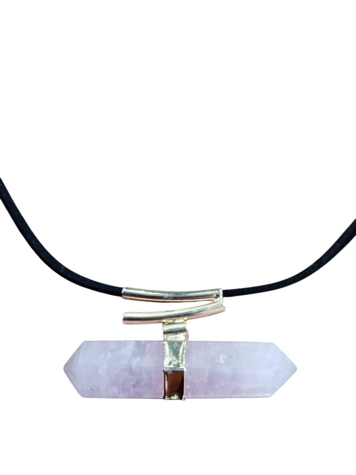 Double terminated quartz - single line