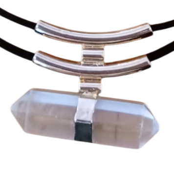 Double terminated quartz - dual line