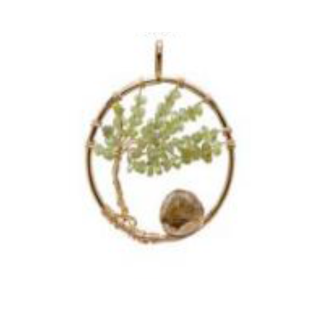 Tree with Tumbled Stone Pendants - Nativa Gems