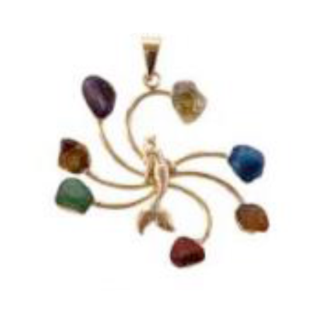 Chakra Stones Mermaid Pendants - Nativa Gems