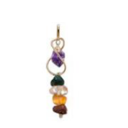 4 Stones with Dangle Point Pendants - Nativa Gems