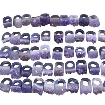 AMETHYST DRUZY RINGS