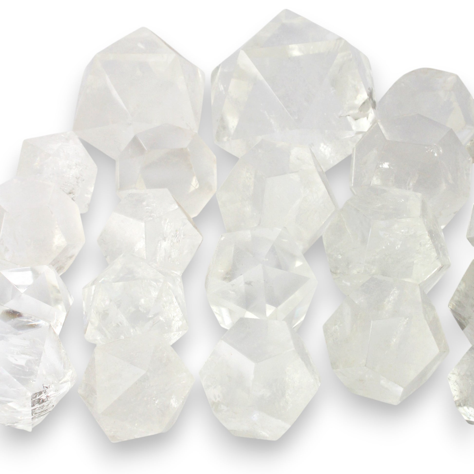 Octahedron Clear Quartz - Nativa Gems