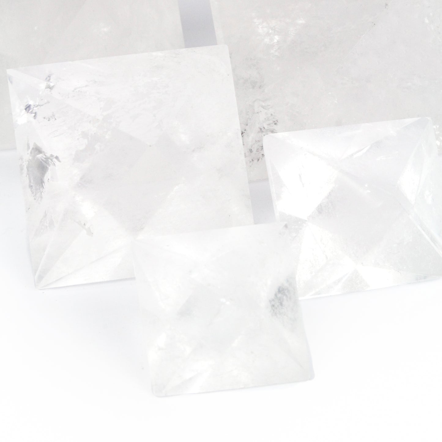 Octahedron Clear Quartz - Nativa Gems