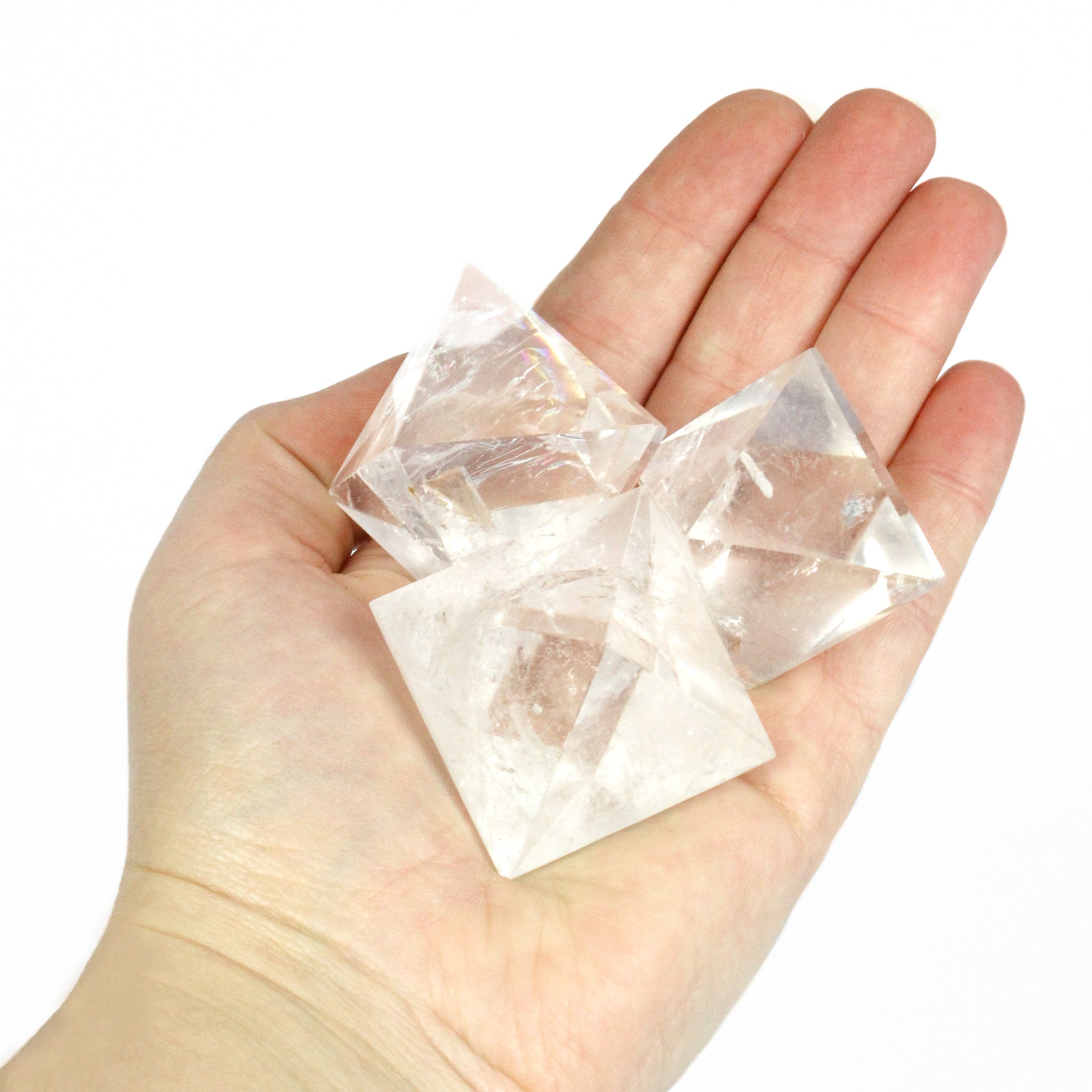 Octahedron Clear Quartz - Nativa Gems