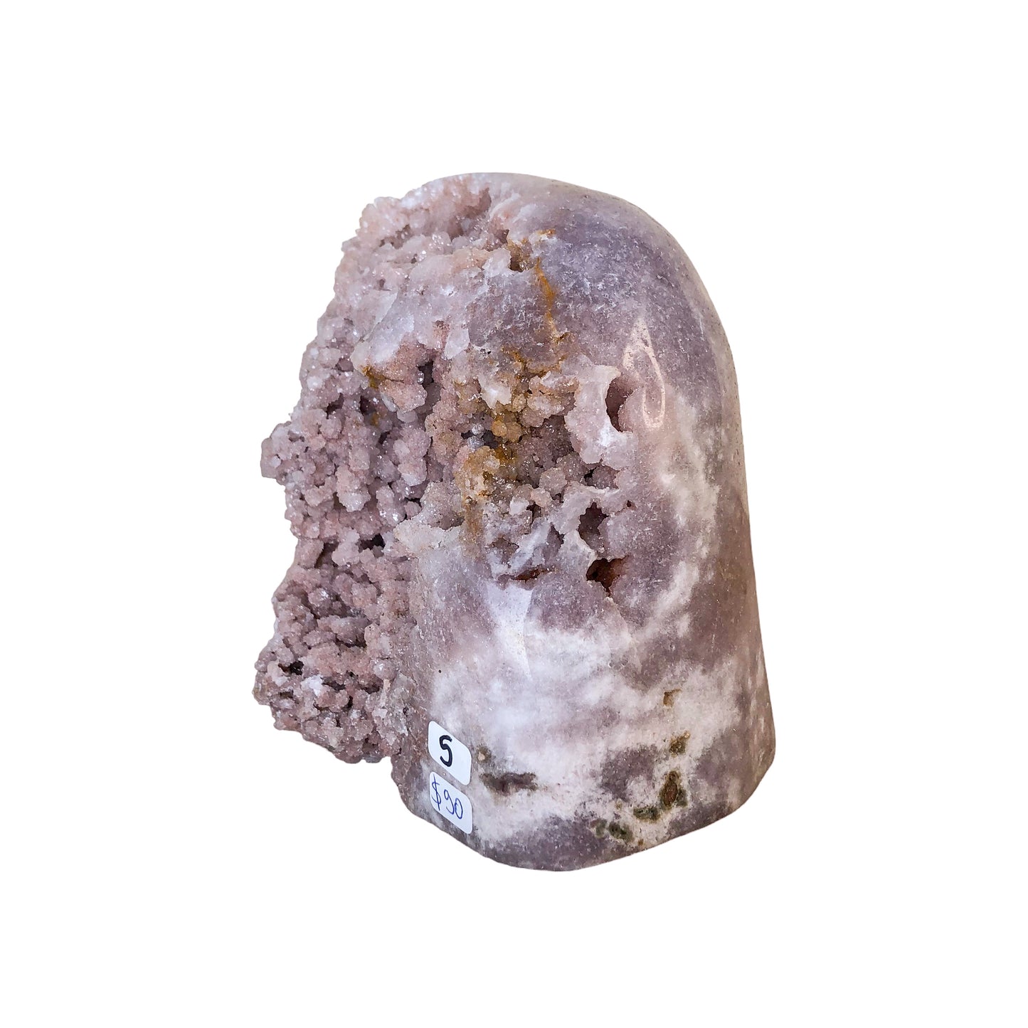 Pink Amethyst Druzy Cut Base