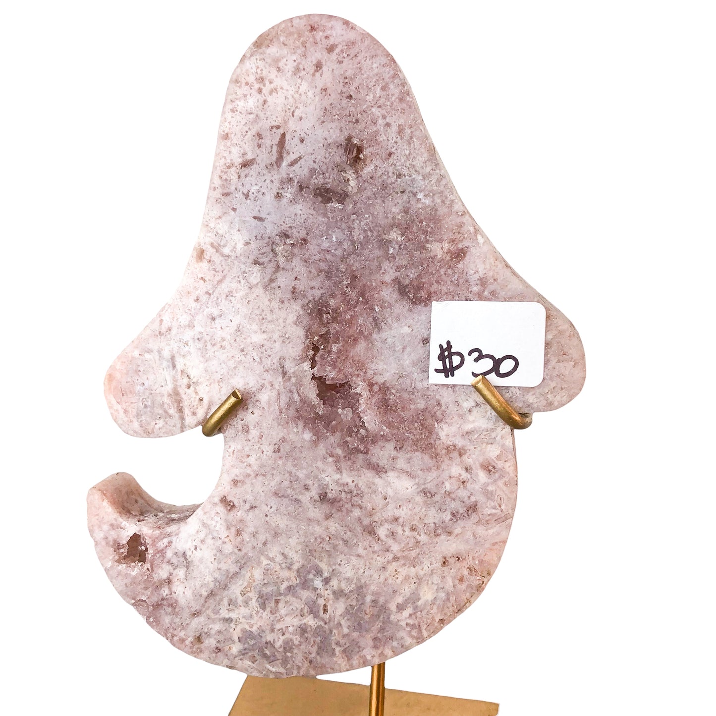 Pink Amethyst Ghost on Stand