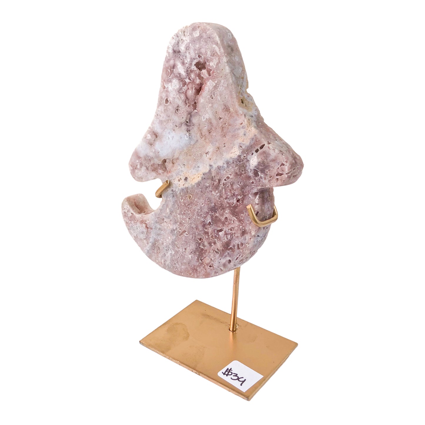 Pink Amethyst Ghost on Stand