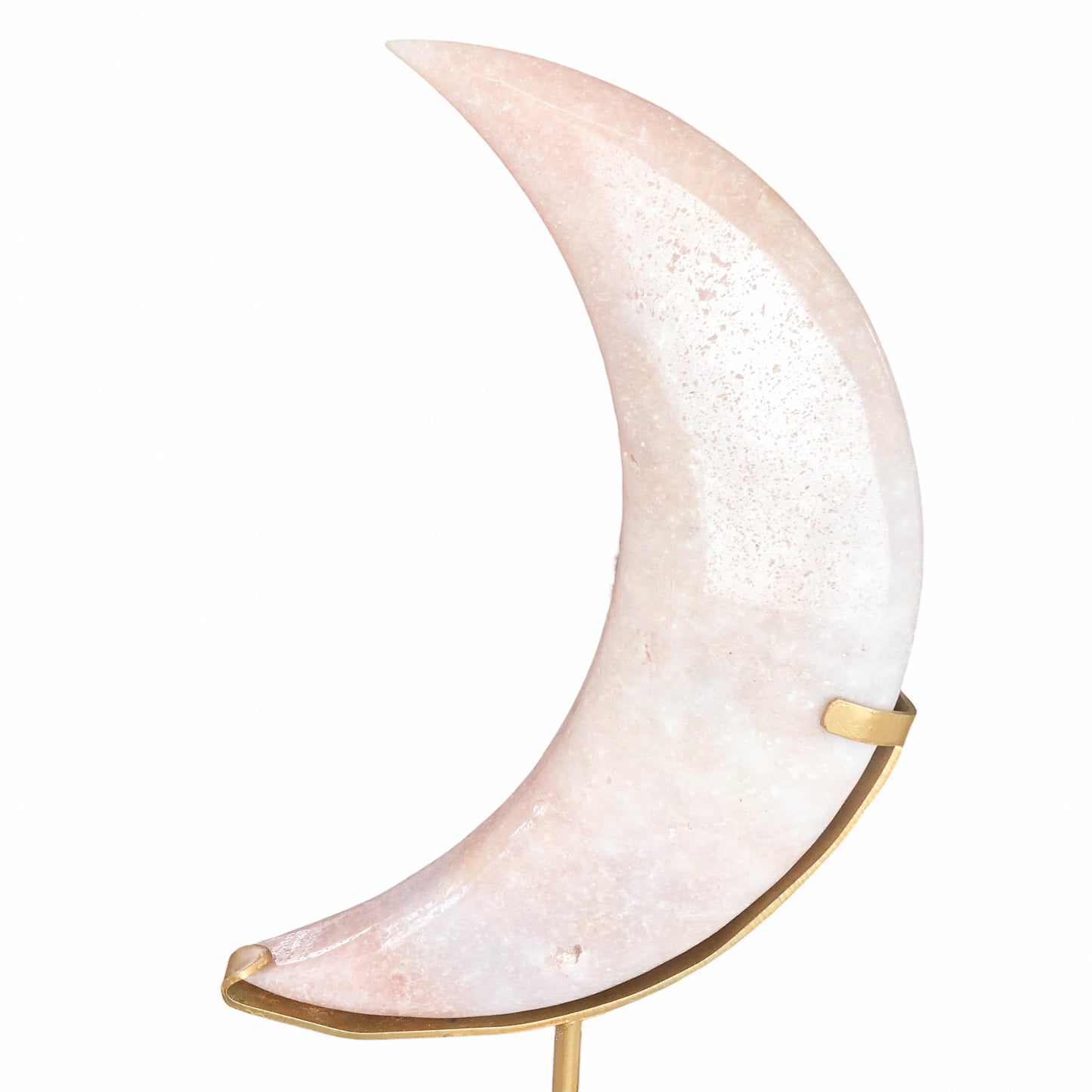 Pink Amethyst Moon on Stand