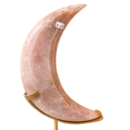 PINK AMETHYST MOON ON STAND