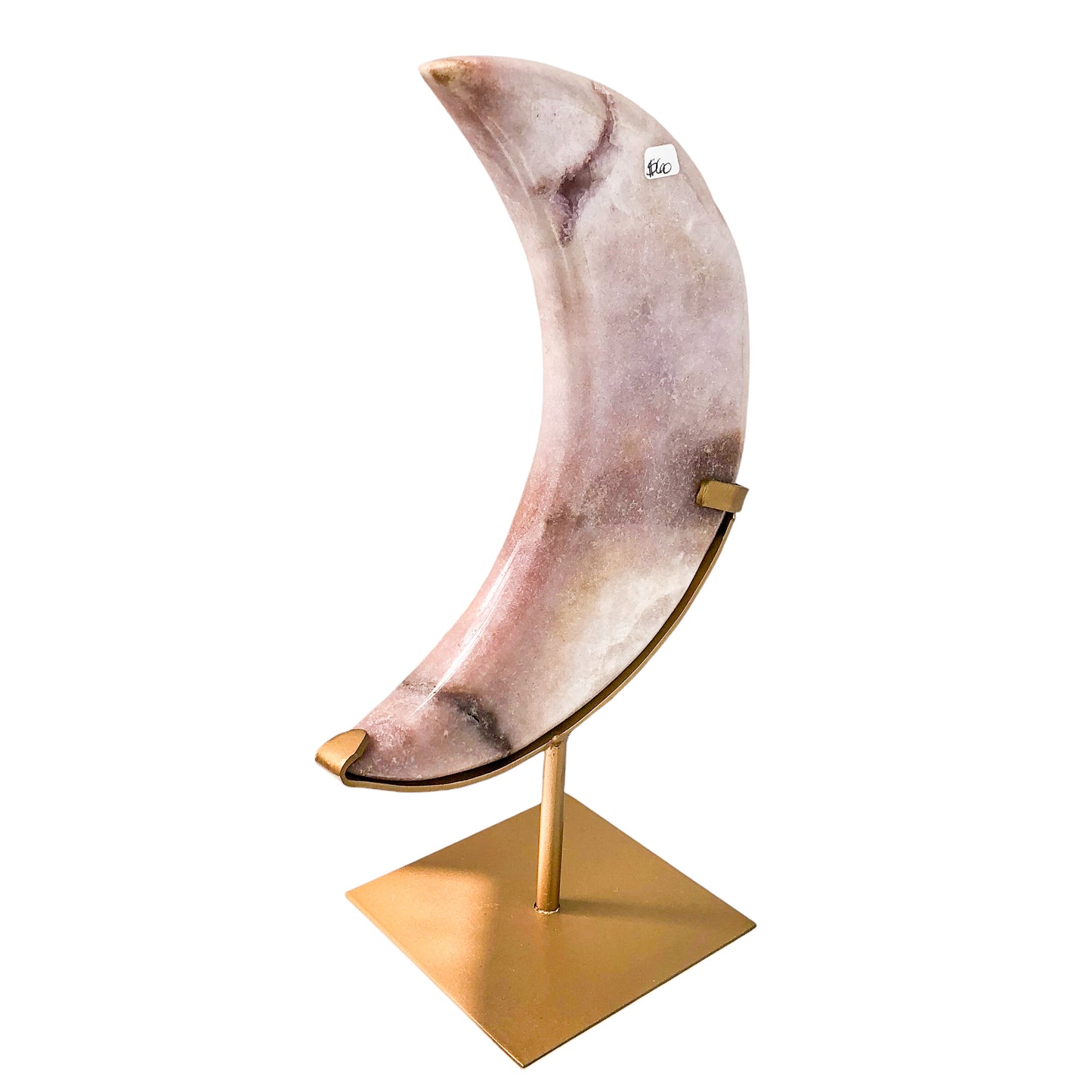 Agate Geode Coffin on Stand