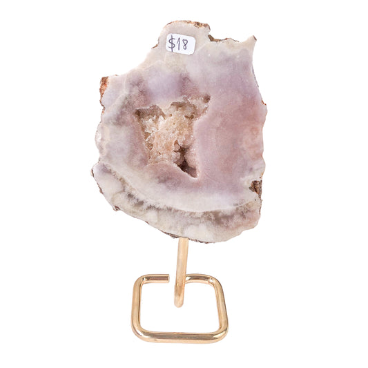 Pink Amethyst Slab on Stand