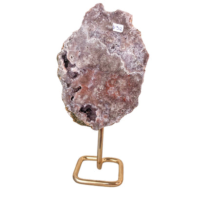 Pink Amethyst Slab on Stand 