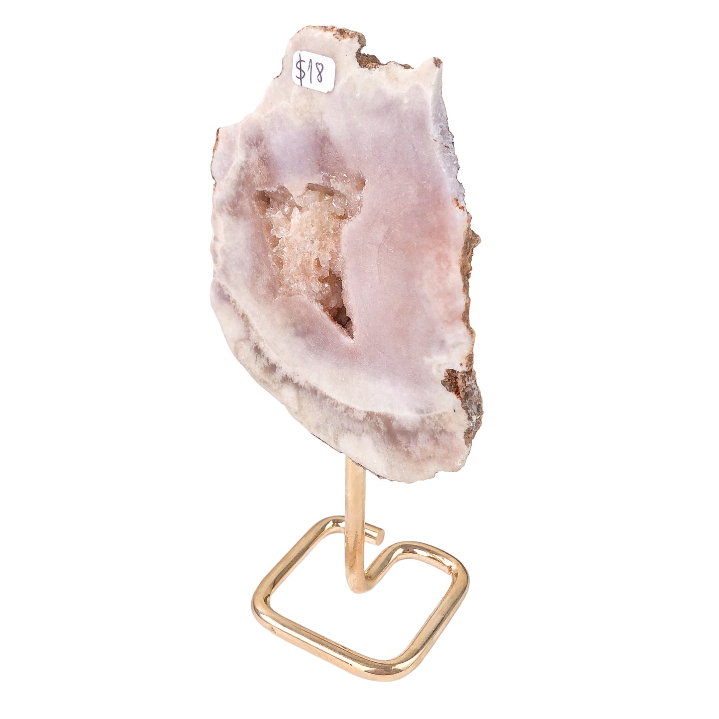 Pink Amethyst Slab on Stand