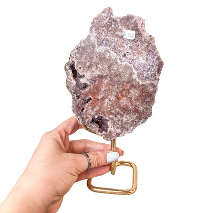 Pink Amethyst Slab on Stand 