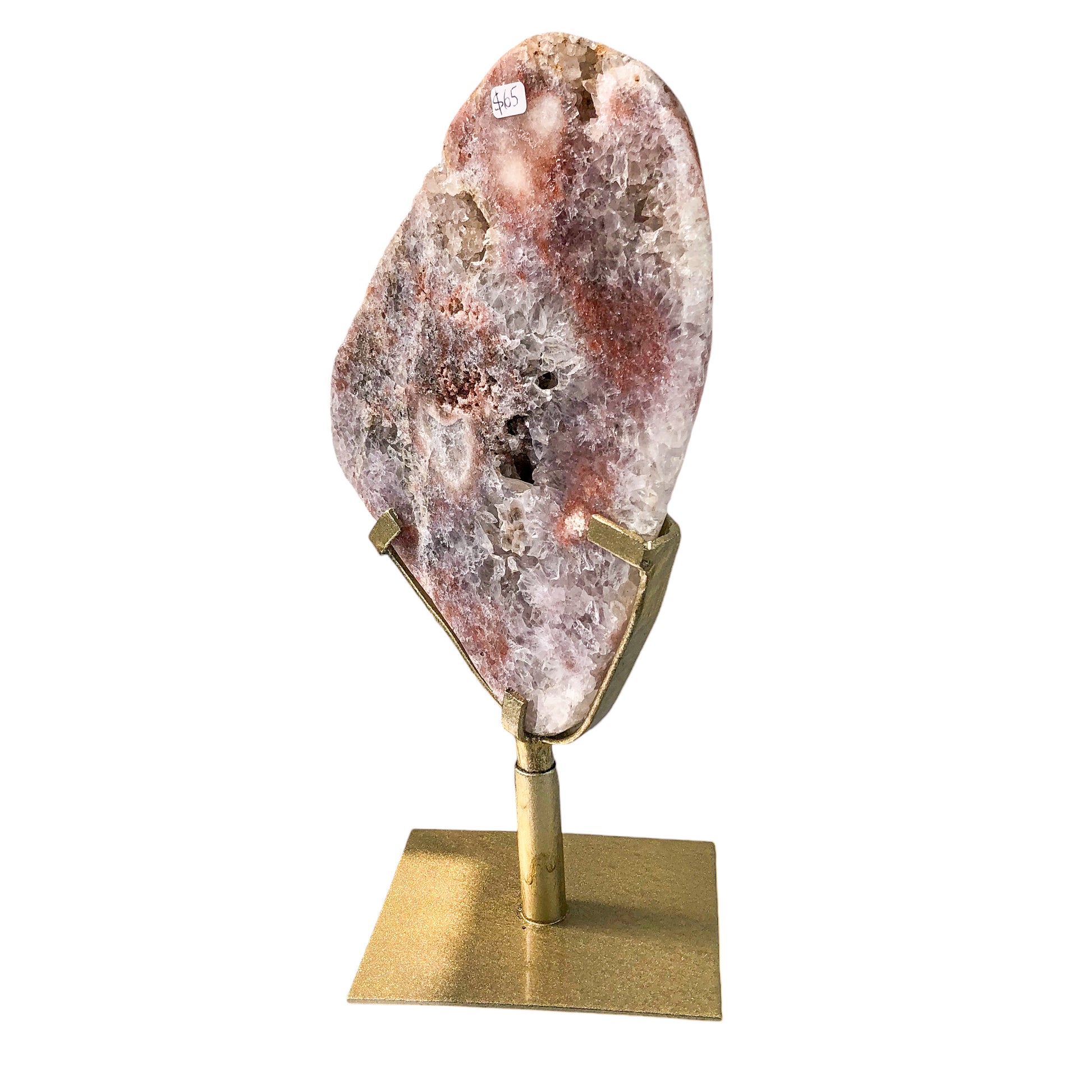 Pink Amethyst Slab on Stand