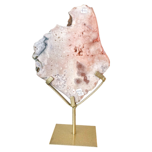 Pink Amethyst Slab on Stand