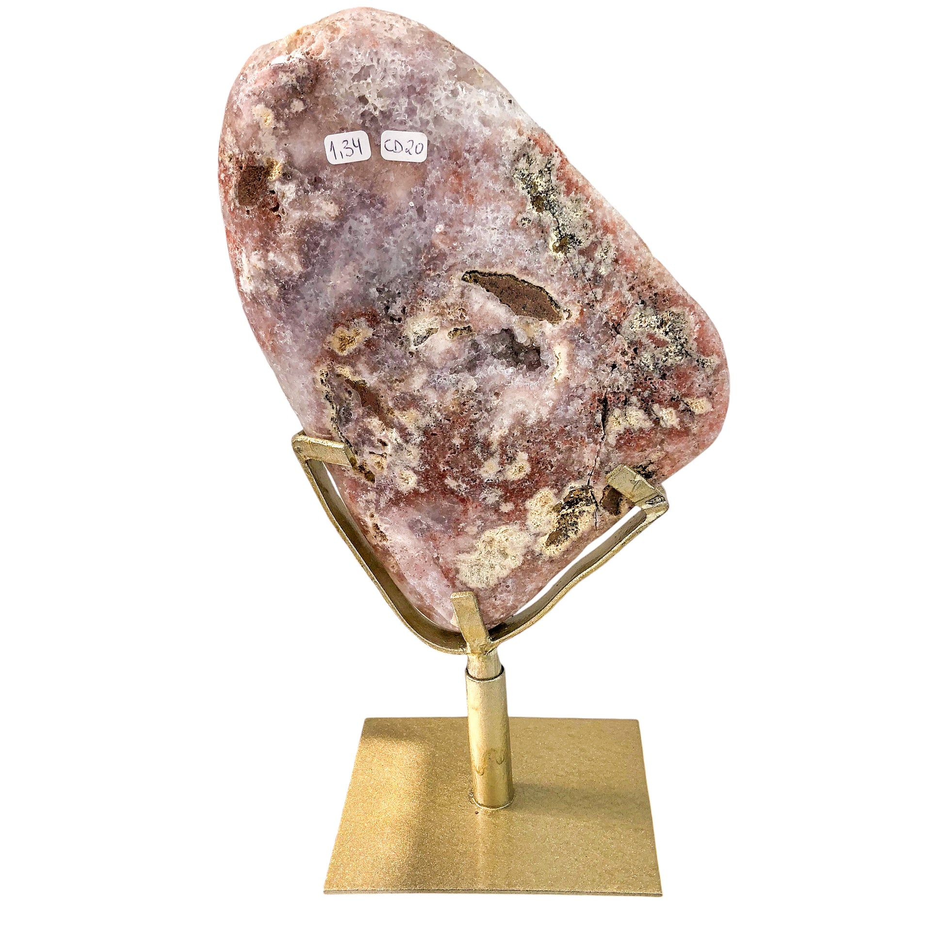 Pink Amethyst Slab on Stand