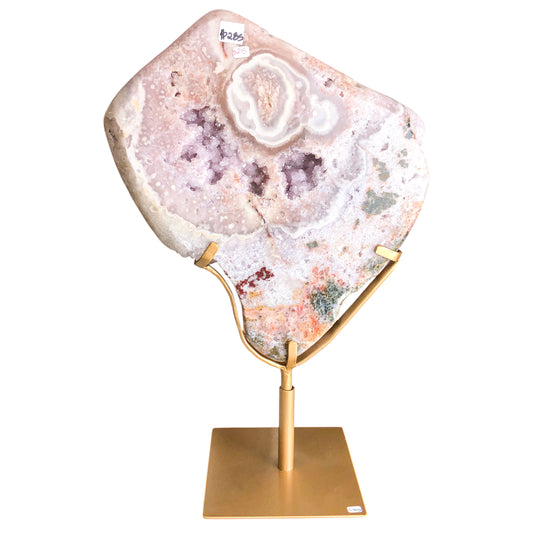 Pink Amethyst Slab on Stand