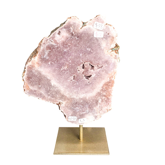 Pink Amethyst Slab on Stand