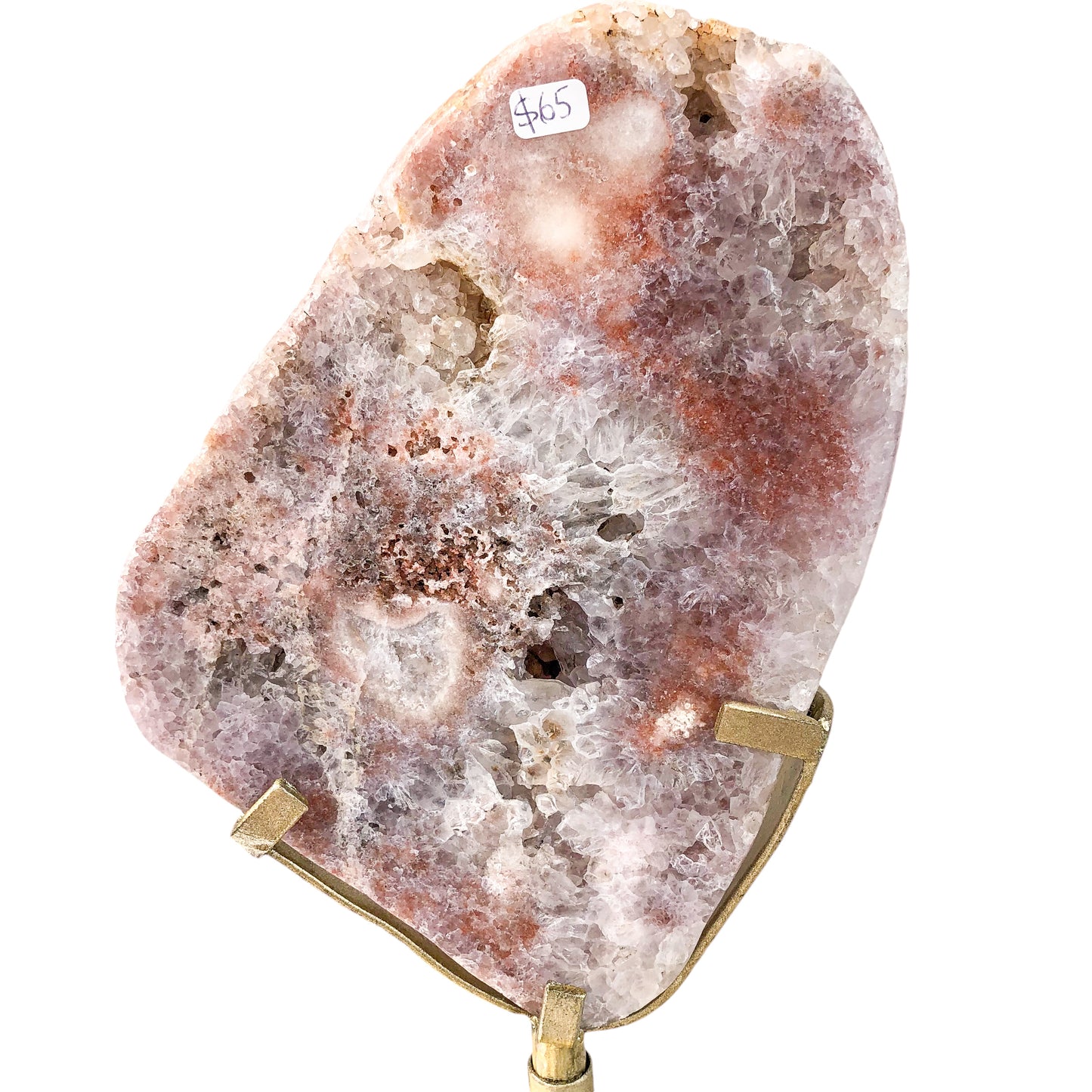 Pink Amethyst Slab on Stand