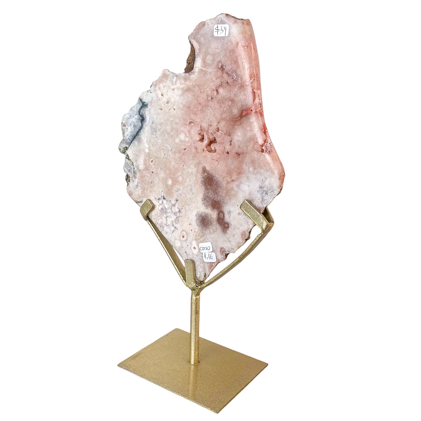 Pink Amethyst Slab on Stand