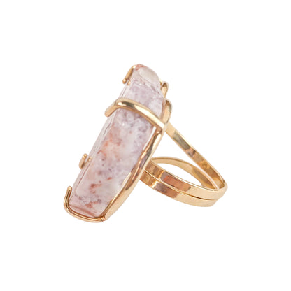 Pink Amethyst Shapes Rings