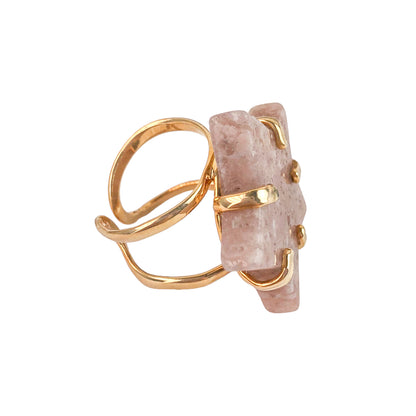 Pink Amethyst Shapes Rings