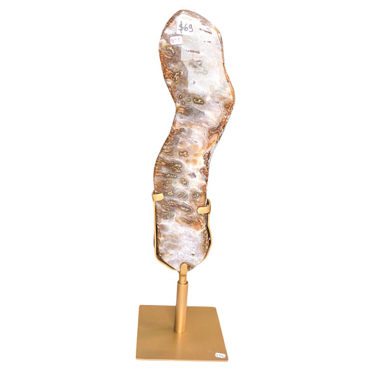 Polished Agate on Stand