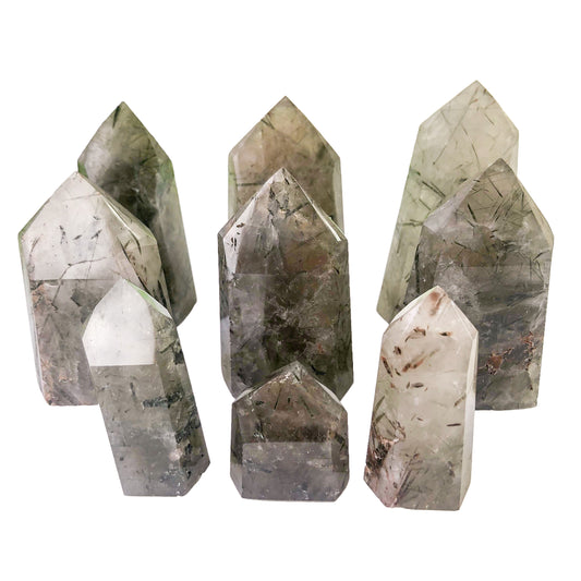 Quartz with Epidote Inclusion Towers